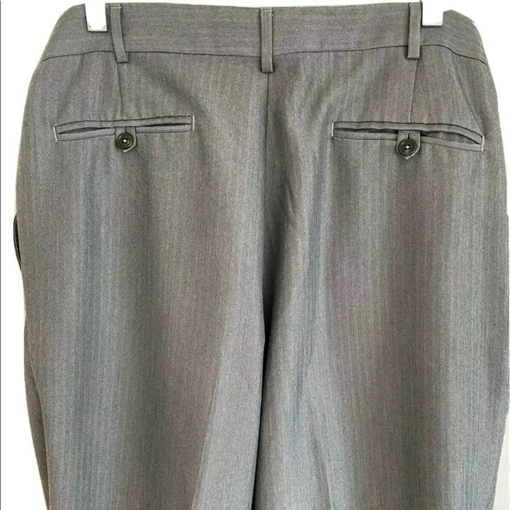 Chaps Ralph Lauren Trousers Striped Pleated 34x32